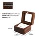 thumbnail image 3 of pstuiky Caja para anillos joyero caja de madera para anillos caja para anillos de compromiso con ranura caja para anillos de boda elegante y retro caja para anillos para propuesta de matrimonio., 3 of 7