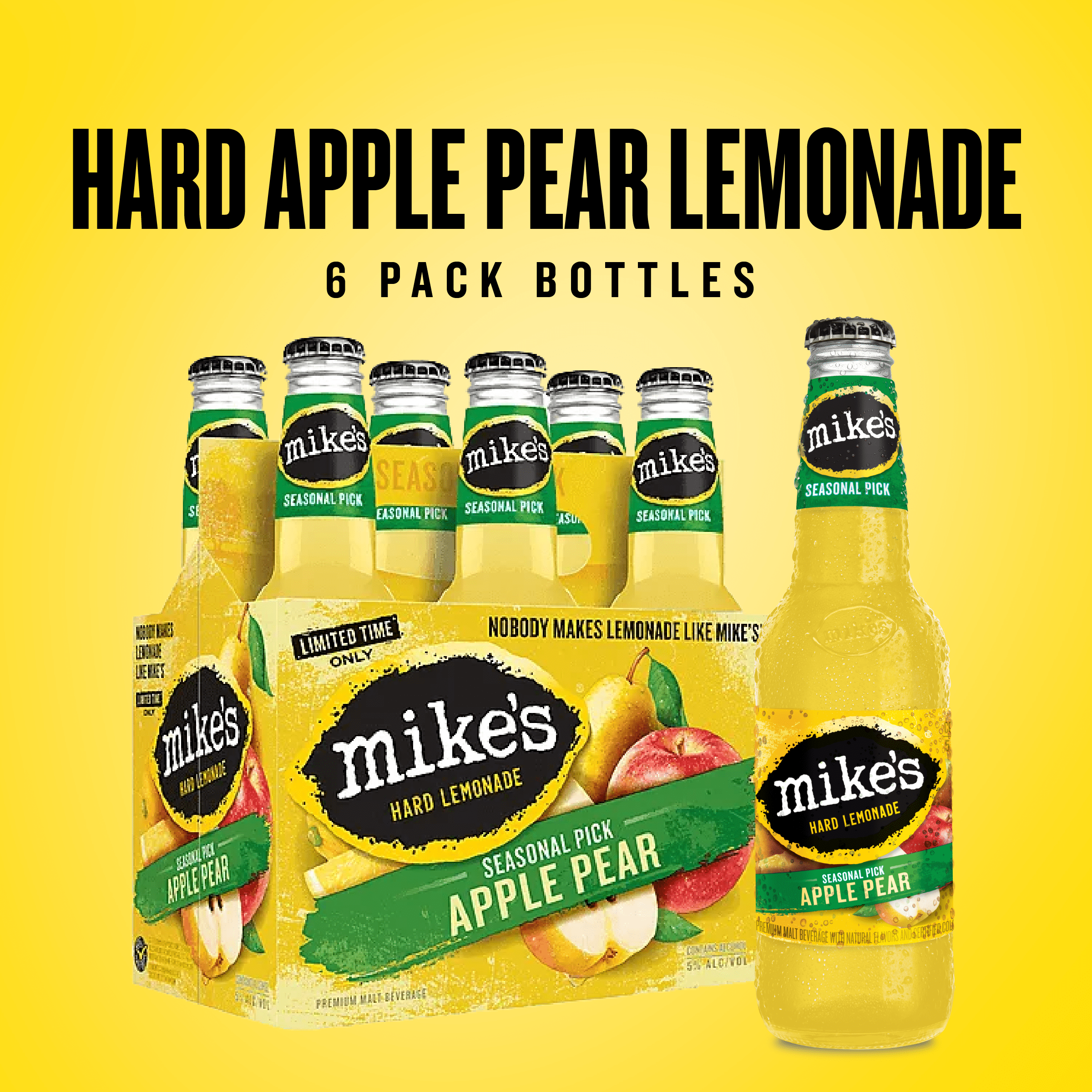 Mike's Hard Lemonade Seasonal Pick, 6 Pack, 11.2 fl oz Bottles