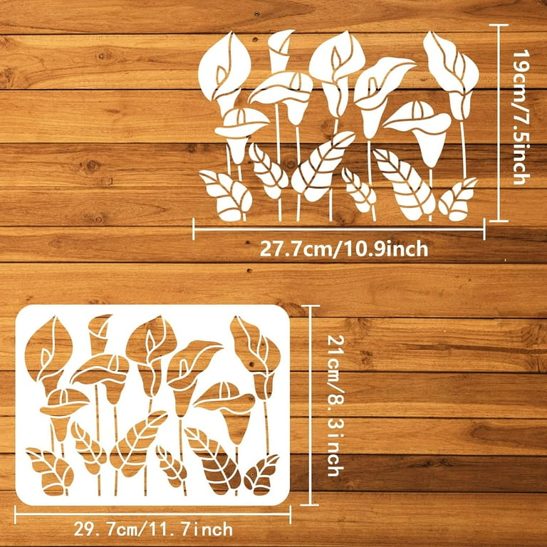 Floral Border Stencil 11.8x11.8inch 4 Style Flower Border Pattern Drawing Template Daisy Border Rose Border Vine Decoration Stencil for Painting on Wood Wall Fabric Paper Furniture - Walmart.com floral-border-stencil-11-8x11-8inch-4-style-flower-border-pattern-drawing-template-daisy-border-rose-border-vine-decoration-stencil-for-painting-on-wood-wall-fabric-paper-furniture-walmart-com