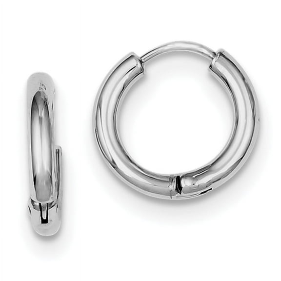 Primal Silver Sterling Silver Lightweight Hinged Hoop Earrings
