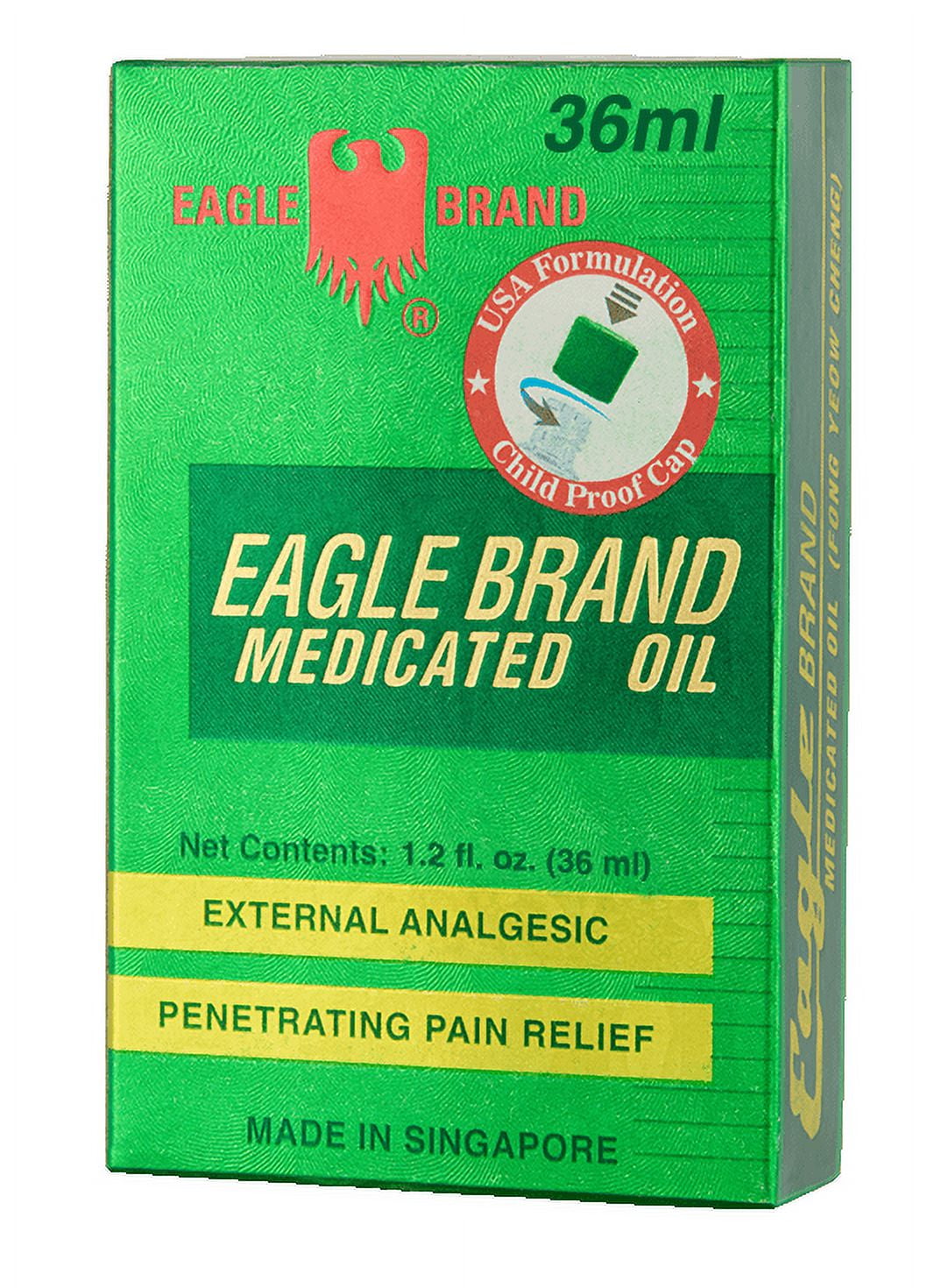 Eagle Brand Medicated Oil 36ml External Analgesic Pain Relief
