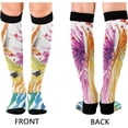 thumbnail image 2 of Coolnut Zebra Compression Socks, 1 Pack Women Men Long Stocking (20-30mmHg) Travel Knee High Stockings for Athletic Sports,Running,Cycling,Nursing, 2 of 6