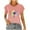 Pink, variant on Lumivie Tops For Women Trendy Sexy Casual Tshirts Shirts For Women Cotton Plus Size White Blouse For Women Under Blazer Short Sleeve White V Neck T Shirts Women