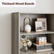 thumbnail image 5 of Estilo rural-style bookshelves: industrial grande estante de libros con doors y abiertos estantes, 6 niveles freestanding de madera book estante in gray para sala de estar, dormitorio, y oficina, 5 of 8