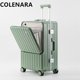 thumbnail image 2 of COLENARA, equipaje para estudiantes, apertura frontal, maleta de embarque para ordenador portátil, carga USBBC, cubierta de carrito de múltiples capacidades, maleta para mujer de 20 "y 24", 2 of 4