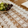 thumbnail image 3 of White Coffee Table White Table Runner, Lace Mesh Embroidery Table Runner Coffee Table Long Accent, 3 of 6