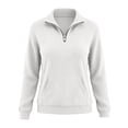 thumbnail image 7 of Otntypg Womens Half Zip Oversized Sweatshirts Lightweight Cozy Hoodless Top 2026 Trendy Long Sleeve Pullover Tops Y2k Fall Outfits with Pockets, 7 of 7
