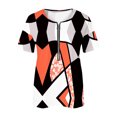 thumbnail image 4 of Blusa informal con cuello en V y manga corta con estampado de verano para mujer con estilo OAVQHLG3B Store  lin121212, 4 of 5