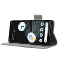 thumbnail image 3 of Wallet Case for Google Pixel 7 Pro, Soft Silicone Lychee Pattern PU Leather Shockproof Flip Cover with Card Slots Holder Magnetic Clasp Lock Drop Resistant Kickstand Phone Case,Gray, 3 of 5