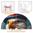 thumbnail image 4 of Yiaed Surreal Bald Eagle Gentleman Print Christmas Tree Skirt , Tree SkirtsTree Mat for Christmas Winter Holiday Indoor Decorations-36", 4 of 7