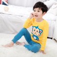 thumbnail image 4 of Conjuntos de pijama de Navidad para niños y niñas, ropa interior a rayas de dibujos animados, chándales informales para el hogar, ropa de dormir, traje deportivo, 4-11 años, novedad, 4 of 4