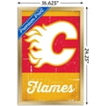 thumbnail image 3 of NHL Calgary Flames - Retro Logo 13 Wall Poster, 14.725" x 22.375", Framed, 3 of 3
