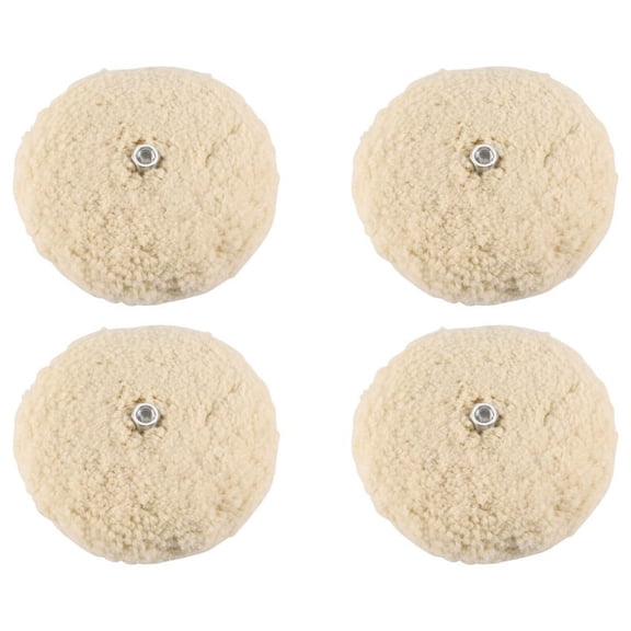 7 Inch Double Sided Polishing Pad Buffing Pad with 5/8 Inch Bolt (Pack of 4)