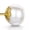 Gold, variant on Women's 925 Sterling Silver Freshwater Pearl Stud Earrings: 6 to 7 mm Dark Pearl