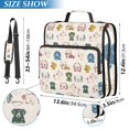 thumbnail image 3 of ALAZA Zipper Binder Cartoon Dog Different 3 Ring Trapper Keeper File Folder Organizer Bag, 3 of 8