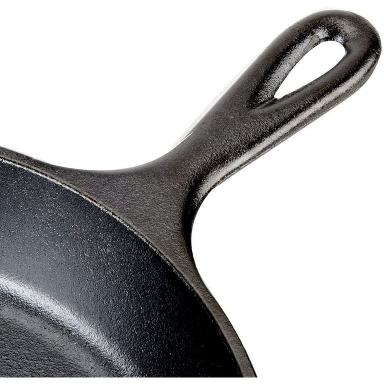 Lodge 6-1/2 Inch Cast Iron Pre-Seasoned Skillet – Signature Teardrop Handle  - Use in the Oven, on the Stove, on the Grill, or Over a Campfire, Black