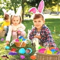 thumbnail image 6 of 318-Piece Bulk Easter Eggs with Toys Inside, Easter Basket Stuffers and Egg Fillers for Kids and Toddlers, Assorted Colors, 100-Pack, 6 of 6
