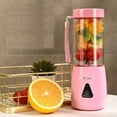 thumbnail image 3 of Black Friday Deals 2022 TIMIFIS Blender Juicer USB Electric Juice Cup, Juice Mixerblender, Mini Portable Rechargeable Juice Mixerblender Mixer, Capped 400ML Water Bottle, 3 of 6
