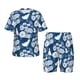 thumbnail image 1 of Balery Rose Flowers Conjunto de Pijama Infantil de Manga Corta con Estampado – Ropa de Dormir de Algodón Suave-Small, 1 of 6
