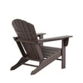 thumbnail image 4 of Westin Outdoor with Side Table HDPE Plastic Adirondack Chair - Dark Brown (Set of 2), 4 of 5