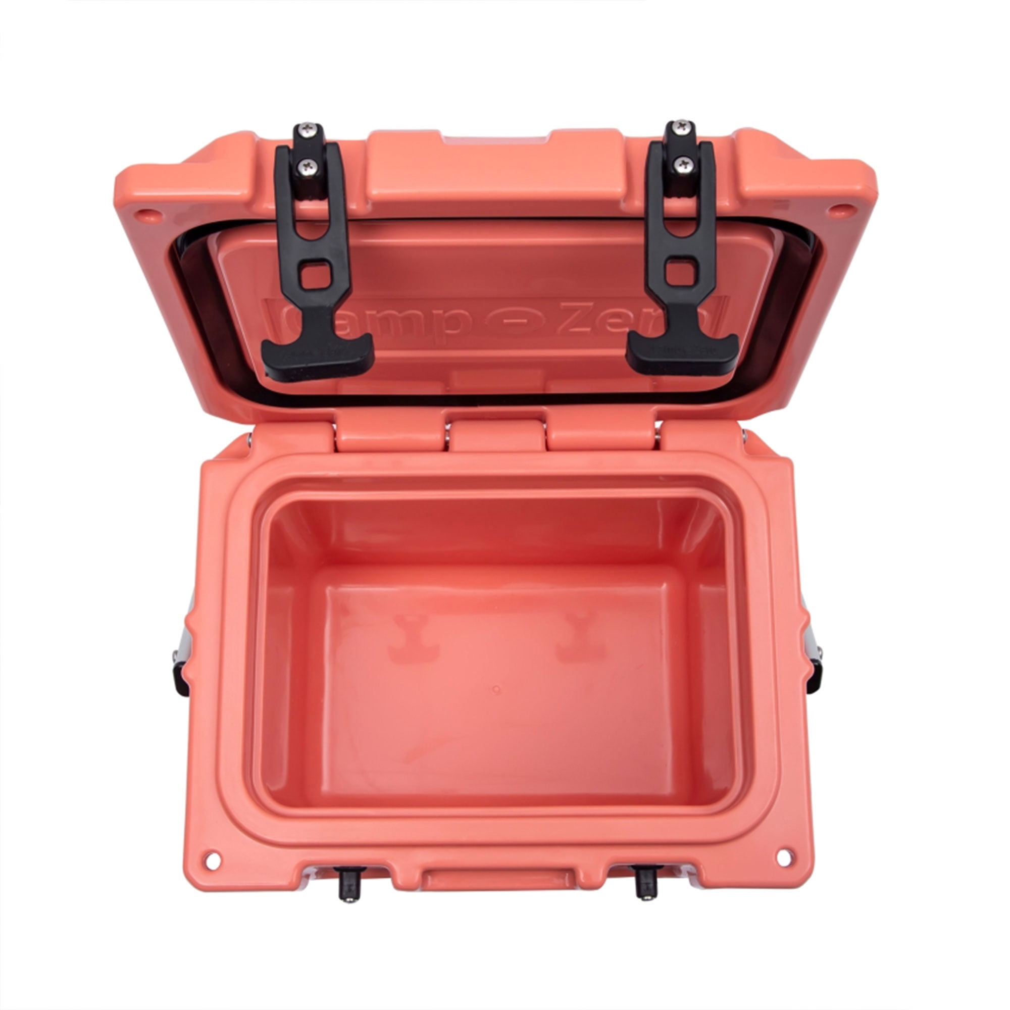 CAMP-ZERO 10 Liter 10.6 Quart Cooler with 2 Molded In Cup Holders, Coral