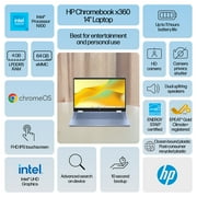 HP Chromebook x360 14 inch FHD IPS Touch 2-in-1 Laptop Intel Processor N100 4GB RAM 64GB eMMC - Sky Blue
