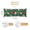 thumbnail image 3 of Fotbe Cartoon Turkey Pillow Cover - Super Soft Microfiber 20x54 Body Pillow Case - Envelope Closure, Wrinkle, Stain Resistant Body Pillow Cover,Elegant Bedding, 3 of 7