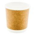 thumbnail image 2 of 4 oz Kraft Paper Coffee Cup - Double Wall - 2 1/2" x 2 1/2" x 2 1/4" - 500 count box, 2 of 3