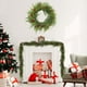 thumbnail image 5 of Uuiauoio Christmas Wreath Artificial Pine Garland with Berries Pinecones Bells for Front Door Wall Window Holiday Xmas Decorations Indoor Outdoor Home Party Festival, 5 of 8