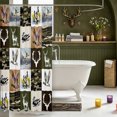thumbnail image 3 of Manfei Green Billed Waterfowl Print Shower Curtain 72Wx72L,Rustic Duck Bathroom Curtain, 3 of 5