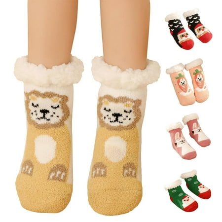 

Autumn Winter Babies Fluffy Sleep Floor Cozy Socks