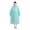🔥 Mint Green_New#1495, variant on EVA Waterproof Hooded Raincoat, Lightweight Foldable Long Rain Jacket, Breathable Loose Fit, Easy Clean, Hiking Travel Outdoor Use, Bust 26.7in, Length 47.2in