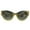 Brown Mirrored, variant on Light Grey Mirrored Silver Cat Eye Ladies Sunglasses VE2234 10016G 53