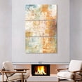 thumbnail image 2 of Elephant Stock Sunkissed Wall Art - Vertical Multi Panel Canvas - Living Room Wall Decor - Abstract Multi Panel - Blue And Beige Decor By Norman Wyatt Jr. - 48" x 74", 2 of 8