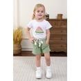 thumbnail image 2 of Younger Tree Baby Girl Summer Clothes Outfits Toddler Short Sleeve T-Shirt Shorts 2pcs Set for 6 Years, 2 of 7