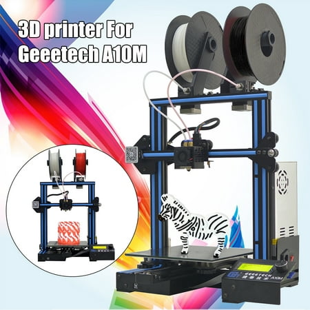 Geeetech 3D Printer A10M 2 In1 Out Mix-Color Dual Extruder GT2560 Open Source High-P recision Printing 0.1mm FDM 220*220*260mm