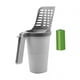 thumbnail image 2 of Cat Litter Poop Scooper con 8 bolsas de recarga Desechos de desechos puede tamicador de arena para gatos portátil con soporte para la limpieza de, 2 of 8
