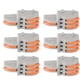 thumbnail image 5 of 20 conectores rápidos SPLF13, 1 entrada y 3 salidas, divisor de cables TTap para motores de iluminación de 250 V (naranja), 5 of 12
