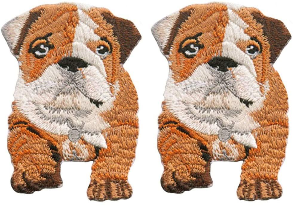 Cool Embroidery Patches 2 Pcs Cute Dog Patches Sew On Applique Patch Iron On Patches