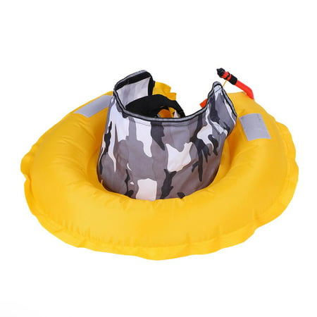 Spptty Inflatable Life Jacket Waist Belt Flotation Device With ...