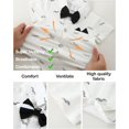 thumbnail image 3 of ZOEREA Baby Boy Clothes Suit Newborn Infant Gentleman Outfits, Formal Dress Shirt+Bowtie+Suspender Shorts Wedding Party Set, 3 of 13