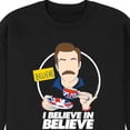 thumbnail image 3 of Ted Lasso - British Soccer - I Believe in Believe - Men's Crew Neck Fleece Pullover, 3 of 5