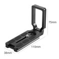 thumbnail image 2 of Peggybuy Universal Aluminum Alloy Quick Release L Plate Bracket Grip for DSLR Camera, 2 of 7