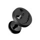 thumbnail image 5 of Pendientes de tuerca estilo Punk Sonducket de acero inoxidable 10MM Negro, 5 of 6