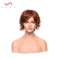 thumbnail image 2 of SEGO Long Curly Synthetic Hair Wig with Bangs Short Fluffy Wigs Full Head Heat Resistance Hair Wig for Women, 2 of 5