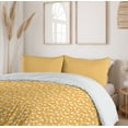 thumbnail image 6 of Ambesonne Floral Duvet Cover Set, Flowers on Marigold Tone, 2-Calking, Marigold and White, 6 of 7
