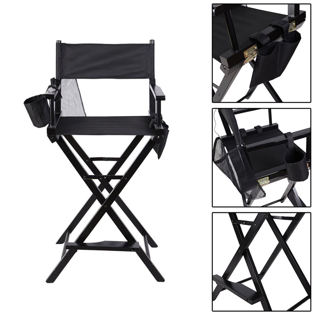 Professional Heavy Duty Wooden Portable Makeup Artist Director Chair with 2 Storage Bags 1 PCS Folding Director Makeup Chair 