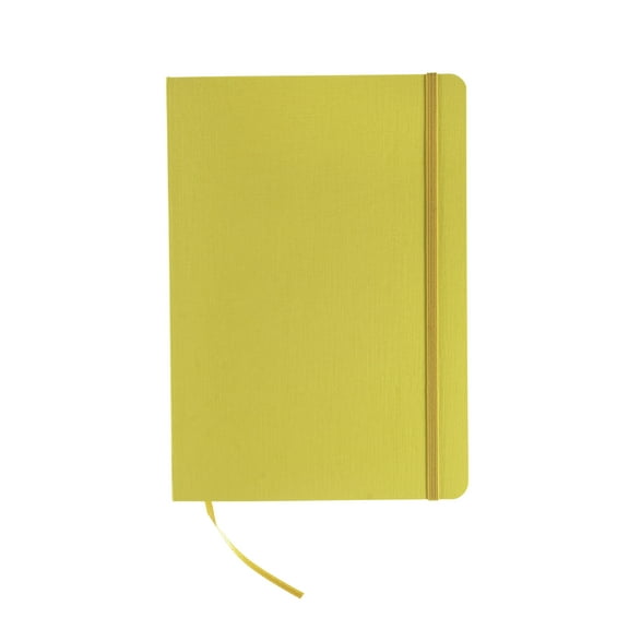 Fabriano Ecoqua Plus Stitch-Bound Notebook, 5.8" x 8.3", A5, Lined, Yellow