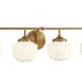 thumbnail image 4 of 2574-575-Minka Lavery-Cornwell - 4 Light Bath Vanity-8 Inches Tall and 32 Inches Wide-Antique Noble Brass Finish, 4 of 7