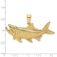thumbnail image 3 of FB Jewels 14K Yellow Gold Tarpon Fish with Open Mouth Pendant, 3 of 4